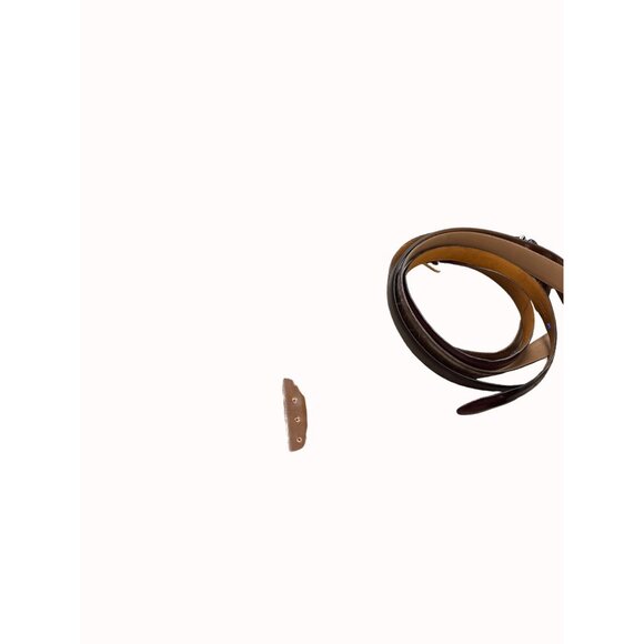 Gucci unisex brown black interchangeable leather belt 105/44 SKU 6629 - Picture 3 of 12